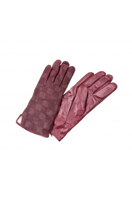 Mănuși de damă din piele naturală G03-02-BORDO
